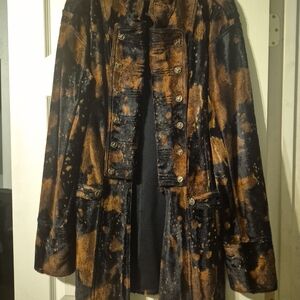 Elegant Black and Brown Teddy Jacket